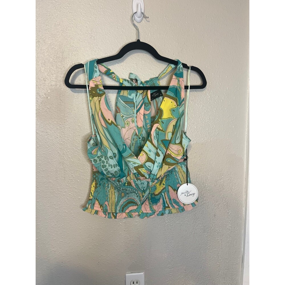 Milk & Honey Retro Inspired NWT Tank Crop Top Size L